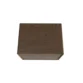 Oslo Side Table – top view of brown wooden side table showing smooth surface and natural wood grain texture.