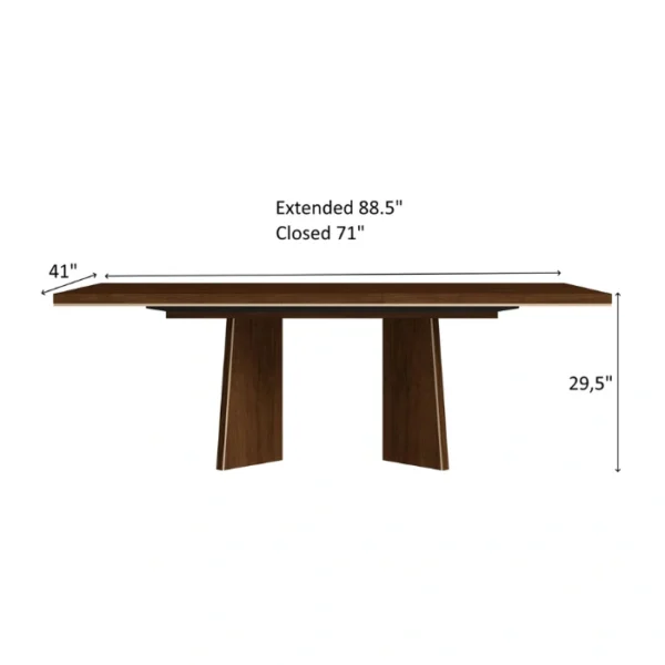Veneer Dining Set - table (2) Dining table dimensions
