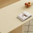 close view of table top showing whitewash texture