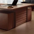 executive desk showing its upper surface and front design.