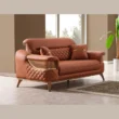 angled view of 2 seater sofa