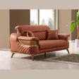 angled view of 2 seater sofa