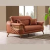 angled view of 2 seater sofa