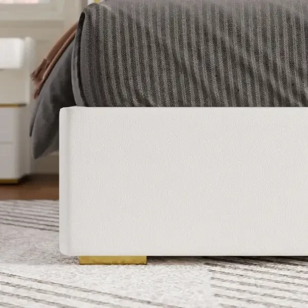 Linea-Bed-Off-white-7-600x600_9_ close view of bed showing base of upholstered bed