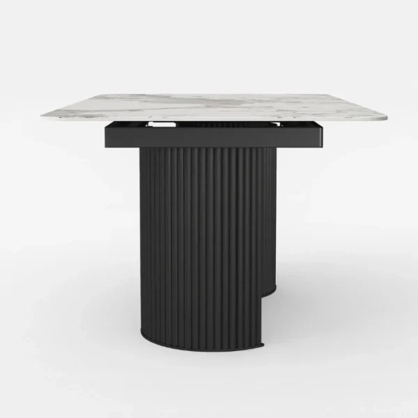 Monaco-Dining-Set-table-side-600x600 side profile view of marble top dining table top