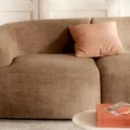 Oro cloud Sectional sofa - 3 seater (Light brown) (8)