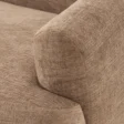 upholstered sofa's side arm.