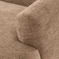 upholstered sofa's side arm.