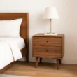 wooden sode table with matching bed