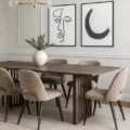 Strata dining table in a modern living room.