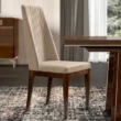 mid century modern walnut dining chair
