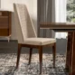 mid century modern walnut dining chair