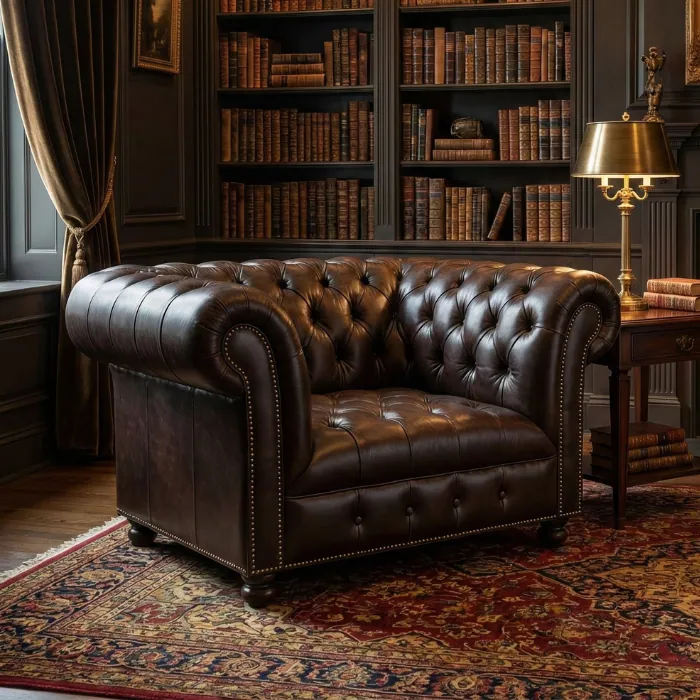 Upholstered armchair