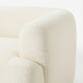 armrest close view of white modular sofa