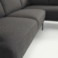 seat close viw of dark grey sectional sofa
