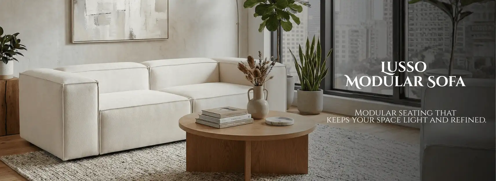 lusso modular sofa banner image