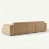 rear view of light brown modular sofa