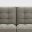 close view of grey upholstery of sofa