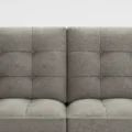 close view of grey upholstery of sofa