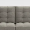 close view of grey upholstery of sofa