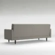 rear view of alora sofa in grey upholstery