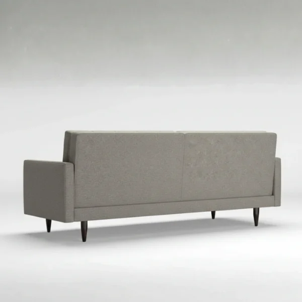 Alora Sofa - Light grey (4) rear view of alora sofa in grey upholstery