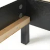 close view showing base wooden strip