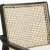 cane backrest close view showing cane detail