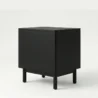 rear view of black side table