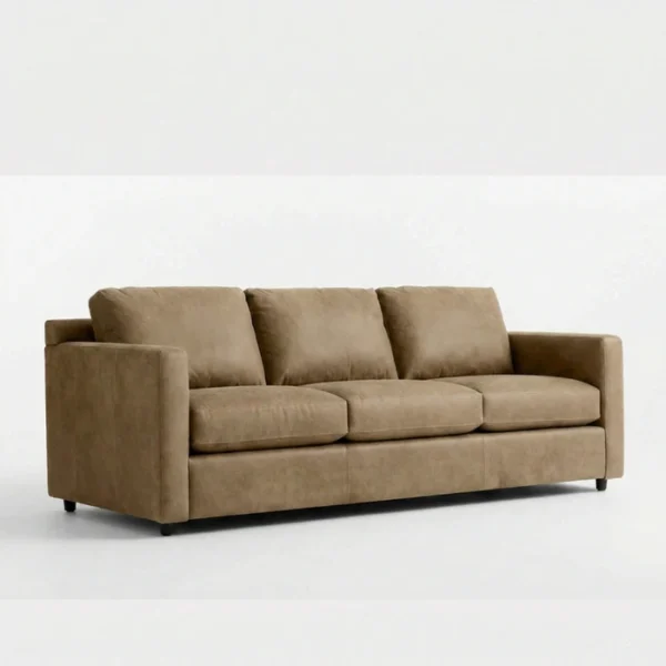 Carmel Sofa - Light Brown (3) angled view o sofa
