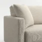 armrest close view of white sofa