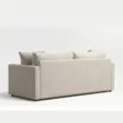 Rear view of 2 seater white sofa