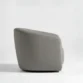 side profile view of grey chair