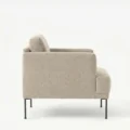 side profile of beige chair