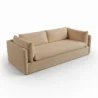 upper angled view of beige sofa