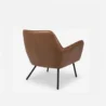 rear view of brown leather chair