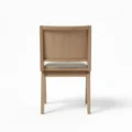 back view of beige chair