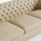 close view of sofa seat showing premium upholstery.