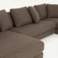 seat and cushion close view of sectiuonal sofa