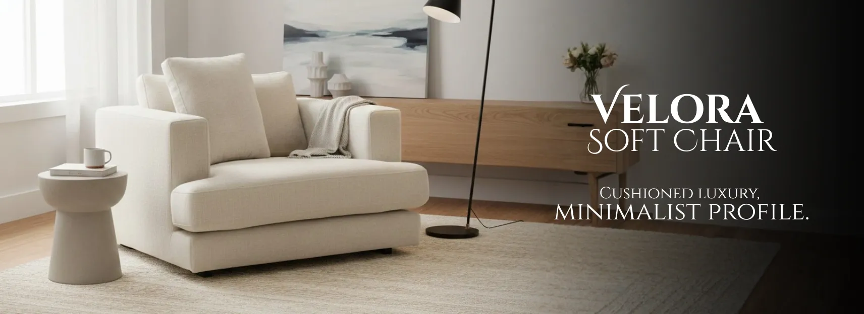 velora soft armchair banner image