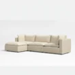 angled view of modular sofa