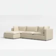 angled view of modular sofa