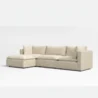 angled view of modular sofa