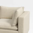 armrest close view of modular sofa