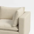 armrest close view of modular sofa