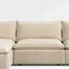 backrets close view of modular sofa