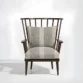 front view of wooden frame chair