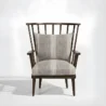 front view of wooden frame chair