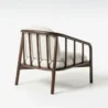 rear view of wooden armchair