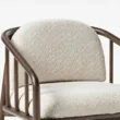 Close view of beige upholstery